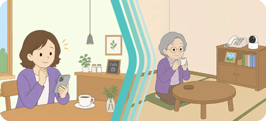 スマホでいつでもリアルタイム確認できます